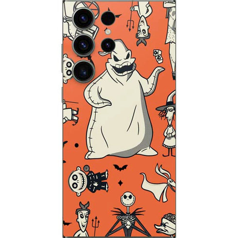 Disney The Nightmare Before Christmas Character Pattern print Galaxy S25 Ultra Skin