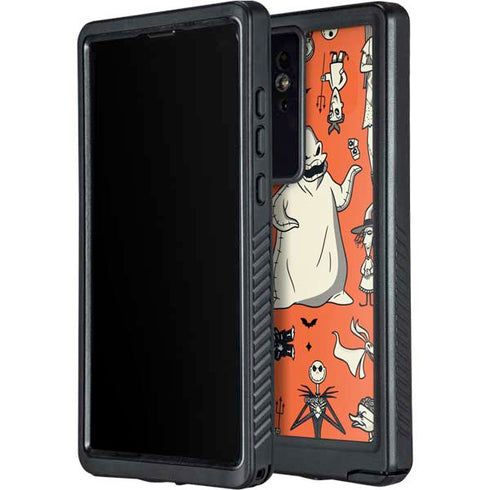 Disney The Nightmare Before Christmas Character Pattern print Galaxy S24 Ultra Waterproof Case