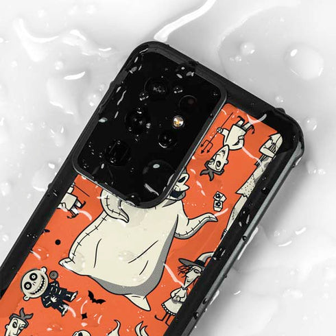 Disney The Nightmare Before Christmas Character Pattern print Galaxy S24 Ultra Waterproof Case