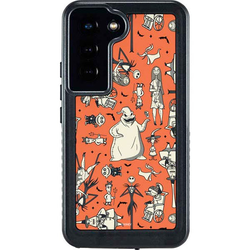 Disney The Nightmare Before Christmas Character Pattern print Galaxy S24 Waterproof Case