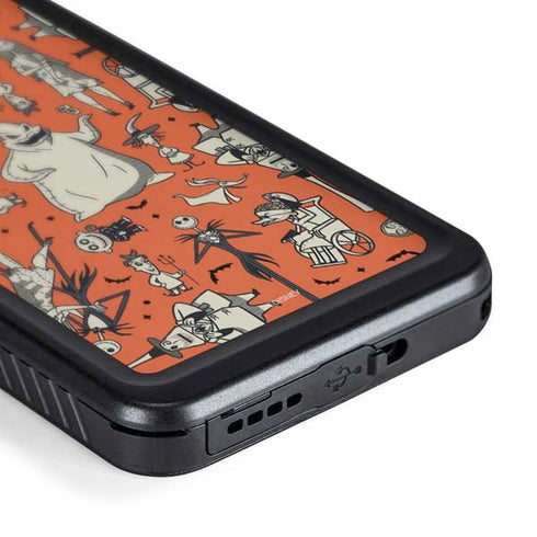 Disney The Nightmare Before Christmas Character Pattern print Galaxy S24 Waterproof Case