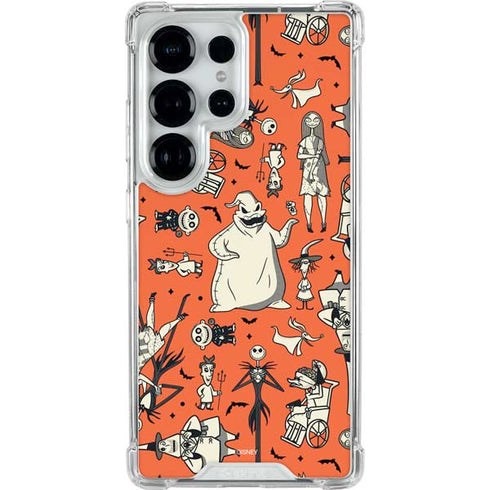 Disney The Nightmare Before Christmas Character Pattern print Galaxy S25 Ultra Clear Case