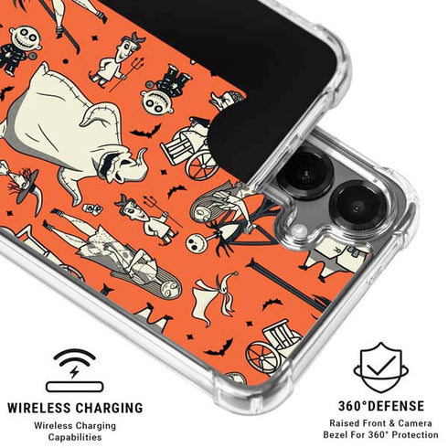 Disney The Nightmare Before Christmas Character Pattern print Galaxy S26 Plus Clear Case