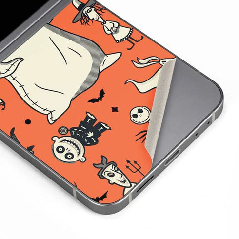 Disney The Nightmare Before Christmas Character Pattern print Galaxy Z Flip6 Skin