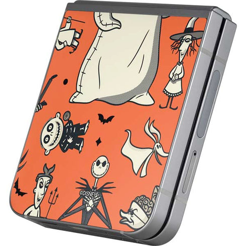 Disney The Nightmare Before Christmas Character Pattern print Galaxy Z Flip6 Skin