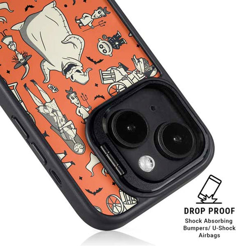 Disney The Nightmare Before Christmas Character Pattern print iPhone 15 Plus Kickstand Case