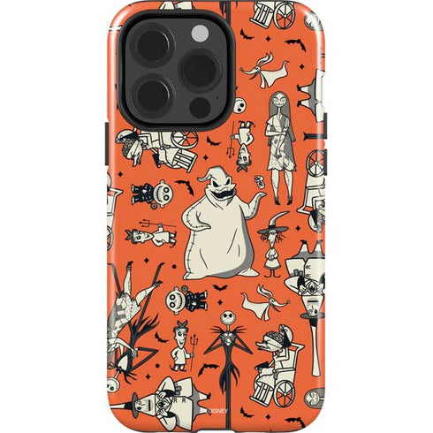 Disney The Nightmare Before Christmas Character Pattern print iPhone 15 Pro Impact Case