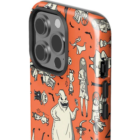 Disney The Nightmare Before Christmas Character Pattern print iPhone 15 Pro Impact Case