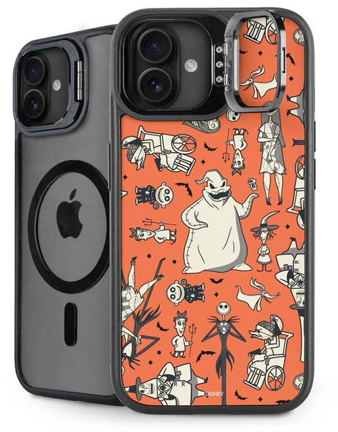 Disney The Nightmare Before Christmas Character Pattern print iPhone 16 Plus Kickstand Case