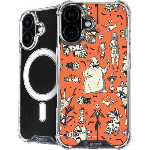 Disney The Nightmare Before Christmas Character Pattern print iPhone 16 Plus MagSafe Case