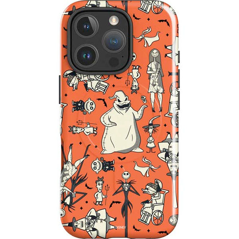 Disney The Nightmare Before Christmas Character Pattern print iPhone 16 Pro Magsafe Impact Case