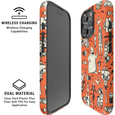 Disney The Nightmare Before Christmas Character Pattern print iPhone 16 Pro Magsafe Impact Case