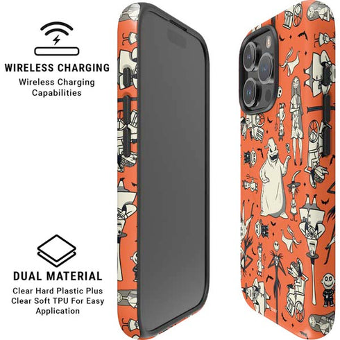 Disney The Nightmare Before Christmas Character Pattern print iPhone 16 Pro Max Magsafe Impact Case