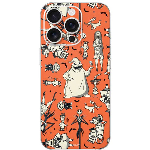 Disney The Nightmare Before Christmas Character Pattern print iPhone 16 Pro Skin