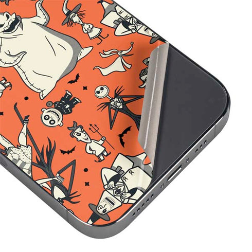 Disney The Nightmare Before Christmas Character Pattern print iPhone 16 Pro Skin