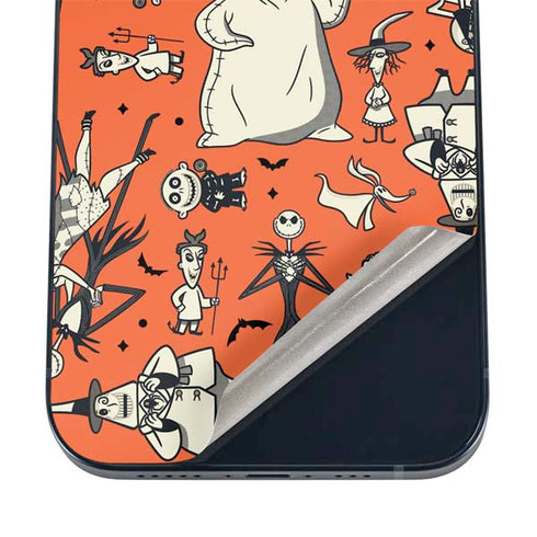Disney The Nightmare Before Christmas Character Pattern print iPhone 16 Skin