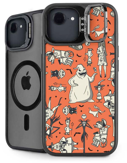 Disney The Nightmare Before Christmas Character Pattern print iPhone 16e Kickstand Case