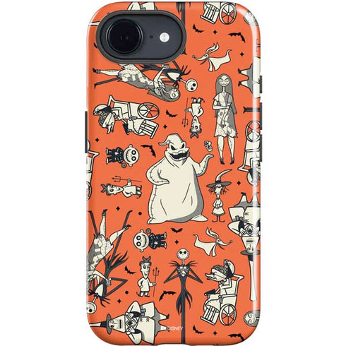 Disney The Nightmare Before Christmas Character Pattern print iPhone 16e Impact Case