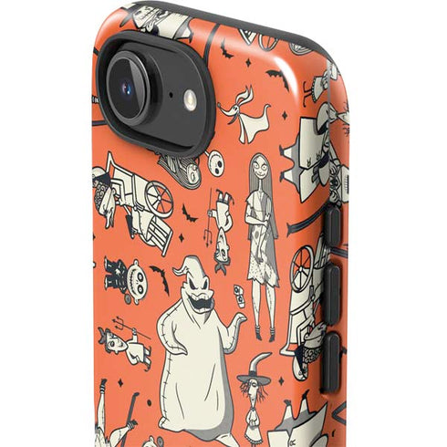 Disney The Nightmare Before Christmas Character Pattern print iPhone 16e Impact Case