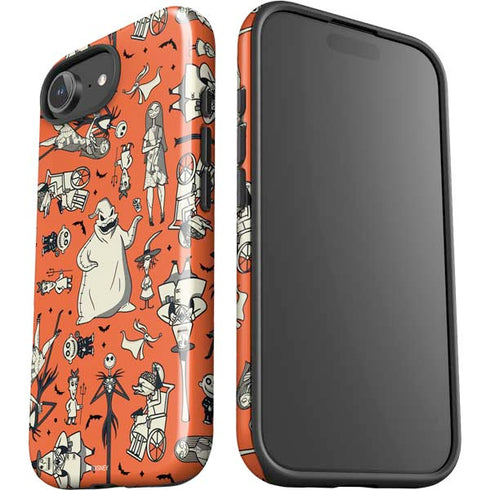 Disney The Nightmare Before Christmas Character Pattern print iPhone 16e Impact Case