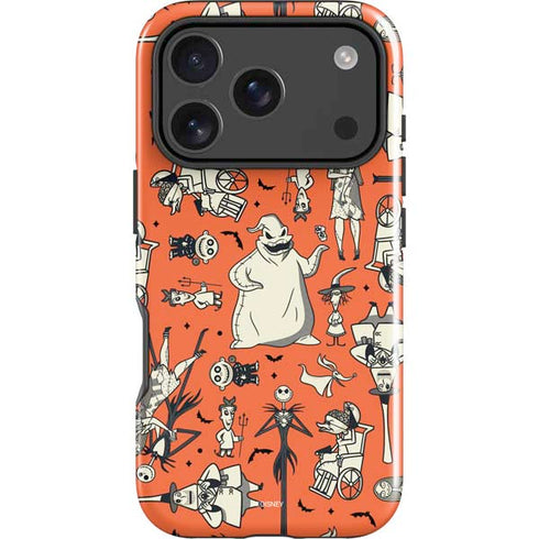 Disney The Nightmare Before Christmas Character Pattern print iPhone 18 Pro Impact Case