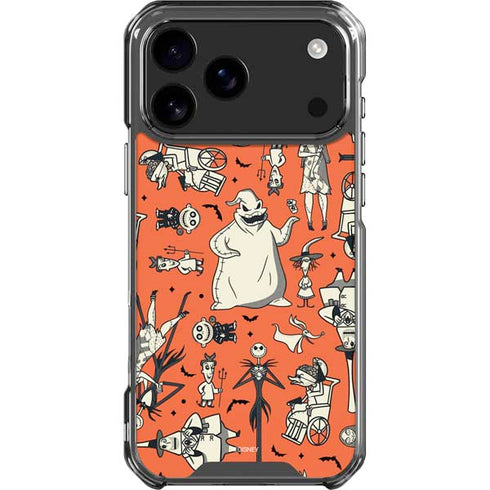 Disney The Nightmare Before Christmas Character Pattern print iPhone 18 Pro Max Clear Case