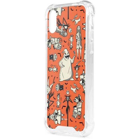 Disney The Nightmare Before Christmas Character Pattern print iPhone XS Clear Case