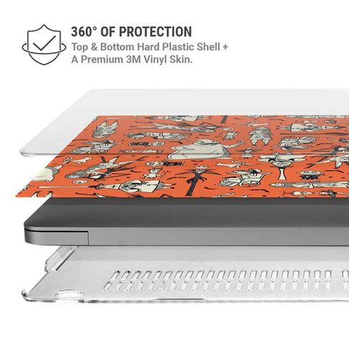 Disney The Nightmare Before Christmas Character Pattern print MacBook Pro 14in (2021-24) Case plus Skin