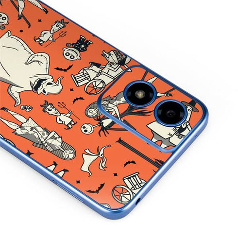 Disney The Nightmare Before Christmas Character Pattern print Moto G Play 4G (2024) Skin
