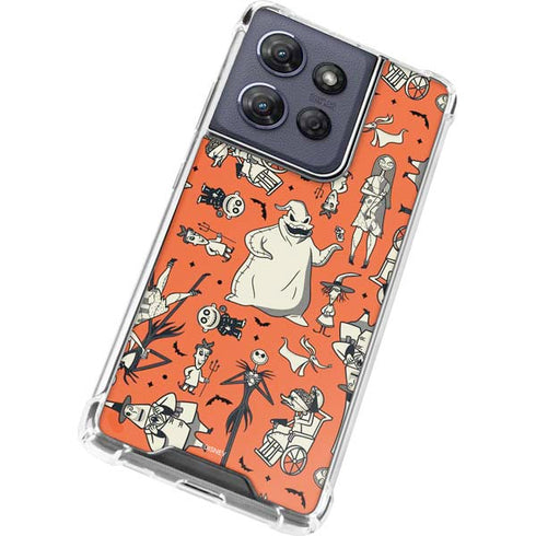 Disney The Nightmare Before Christmas Character Pattern print Moto G Play 5G (2025) Clear Case