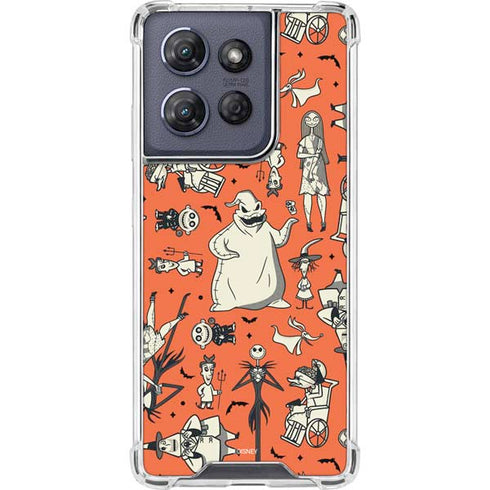 Disney The Nightmare Before Christmas Character Pattern print Moto G Power 5G (2025) Clear Case