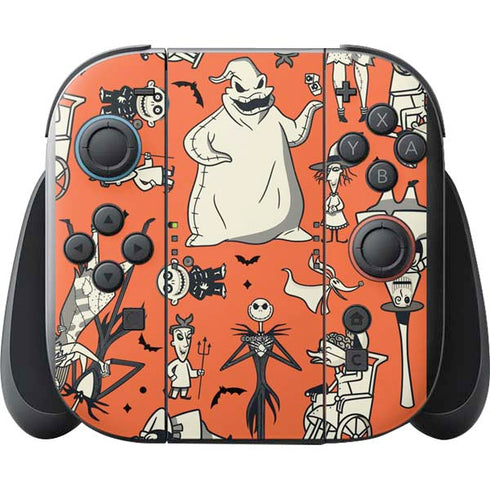 Disney The Nightmare Before Christmas Character Pattern print Nintendo Switch 2 (2025) with Joy-Con Skin