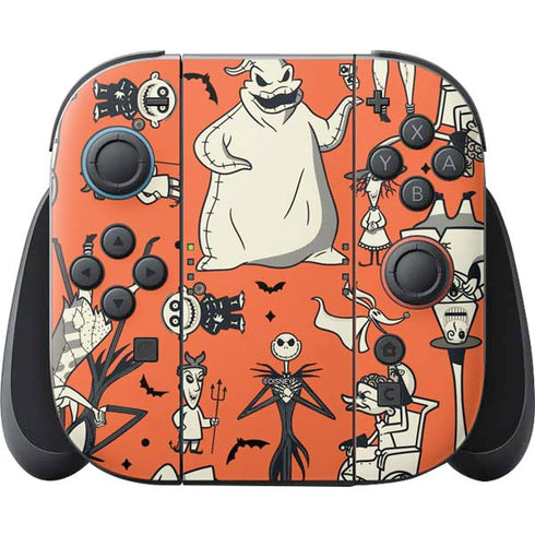Disney The Nightmare Before Christmas Character Pattern print Nintendo Switch 2 (2025) Joy-Con Controller Skin