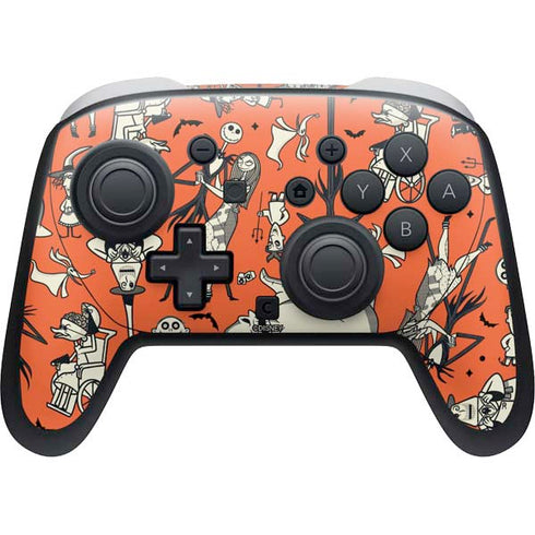 Disney The Nightmare Before Christmas Character Pattern print Nintendo Switch 2 (2025) Pro Controller Skin