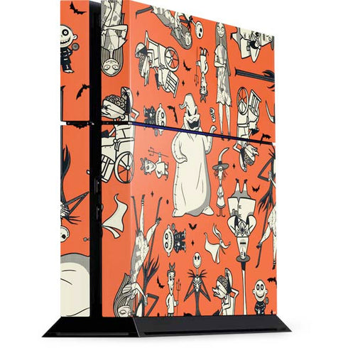 Disney The Nightmare Before Christmas Character Pattern print PlayStation PS4 Skins