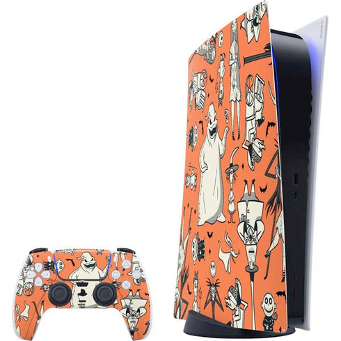 Disney The Nightmare Before Christmas Character Pattern print PlayStation PS5 Skins