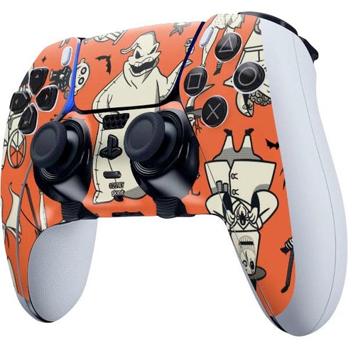 Disney The Nightmare Before Christmas Character Pattern print PS5 DualSense Edge Pro Controller Skin