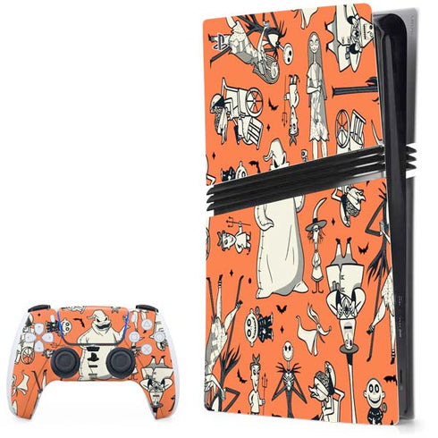Disney The Nightmare Before Christmas Character Pattern print PlayStation PS5 Skins