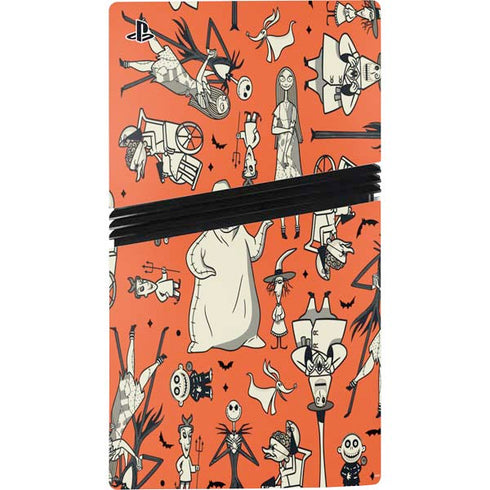 Disney The Nightmare Before Christmas Character Pattern print PS5 Pro Console Skin