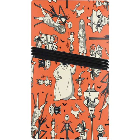 Disney The Nightmare Before Christmas Character Pattern print PS5 Pro Console Skin