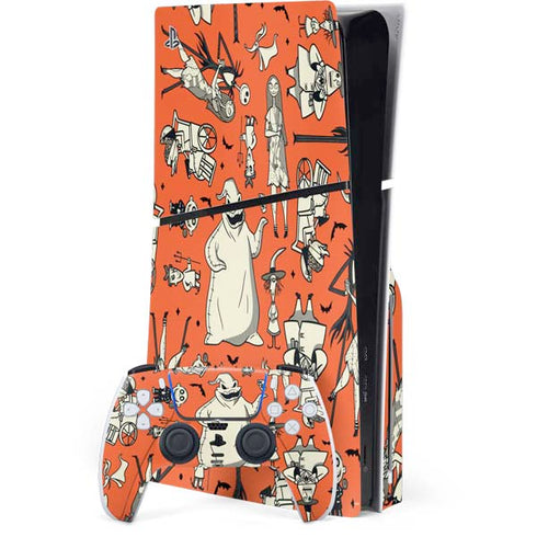Disney The Nightmare Before Christmas Character Pattern print PlayStation PS5 Skins
