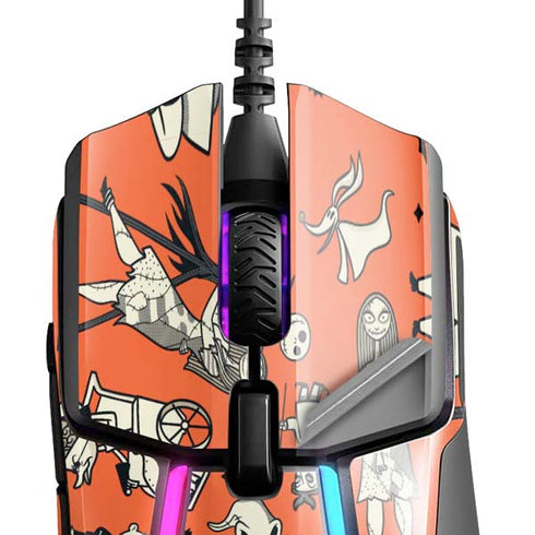 Disney The Nightmare Before Christmas Character Pattern print SteelSeries Rival 600 Gaming Mouse Skin
