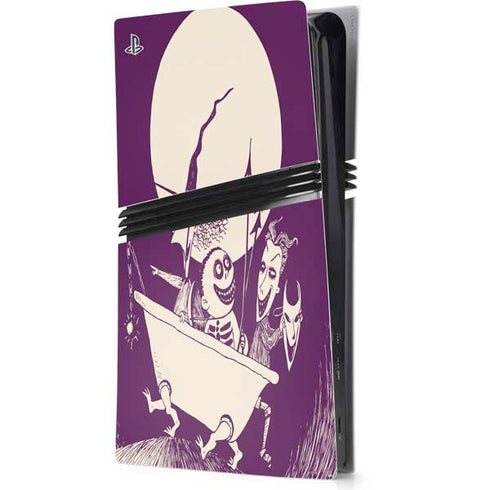 Disney The Nightmare Before Christmas Lock Shock and Barrel Art PS5 Pro Console Skin