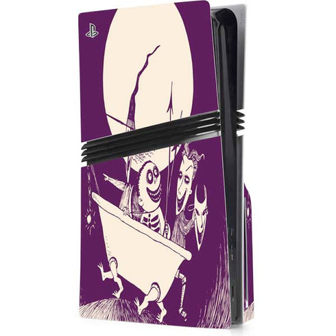 Disney The Nightmare Before Christmas Lock Shock and Barrel Art PS5 Pro Disk Console Skin