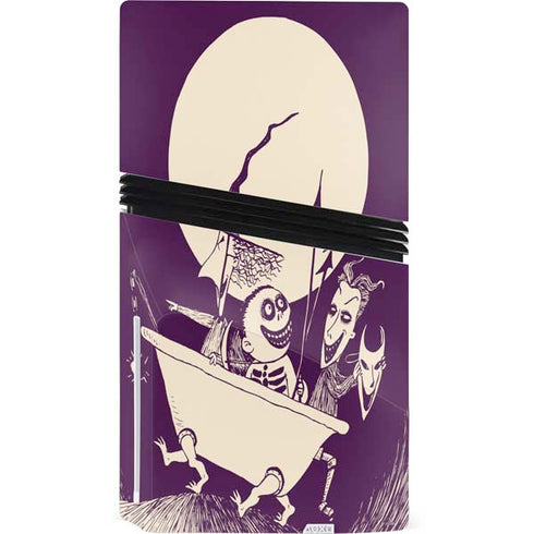 Disney The Nightmare Before Christmas Lock Shock and Barrel Art PS5 Pro Disk Console Skin