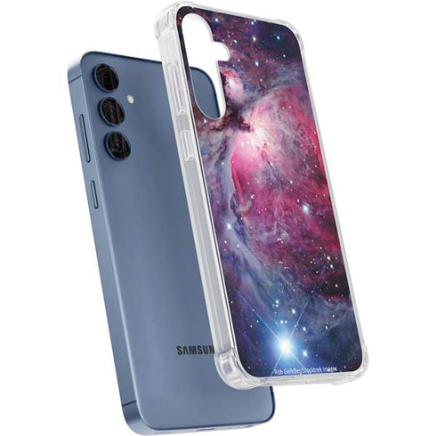 The Orion Nebula Pink Galaxy A55 5G Clear Case