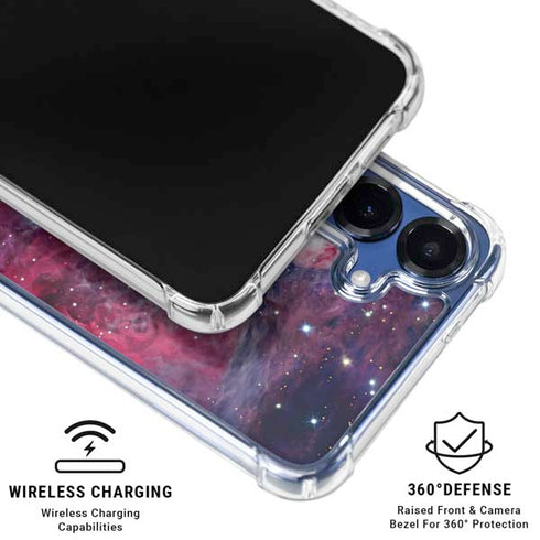 The Orion Nebula Pink Galaxy S25 Plus Clear Case