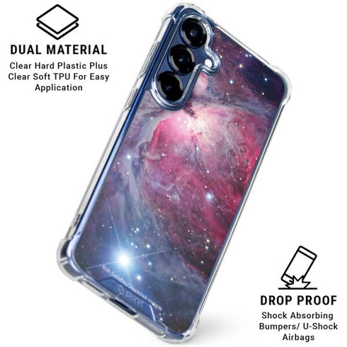 The Orion Nebula Pink Galaxy S25 Plus Clear Case