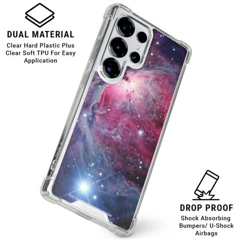 The Orion Nebula Pink Galaxy S26 Ultra Clear Case