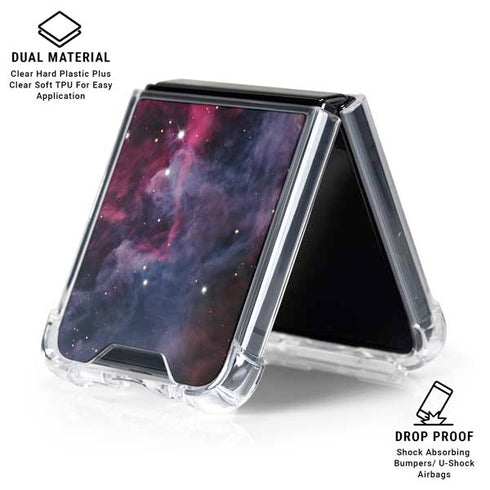 The Orion Nebula Pink Galaxy Z Flip6 Clear Case